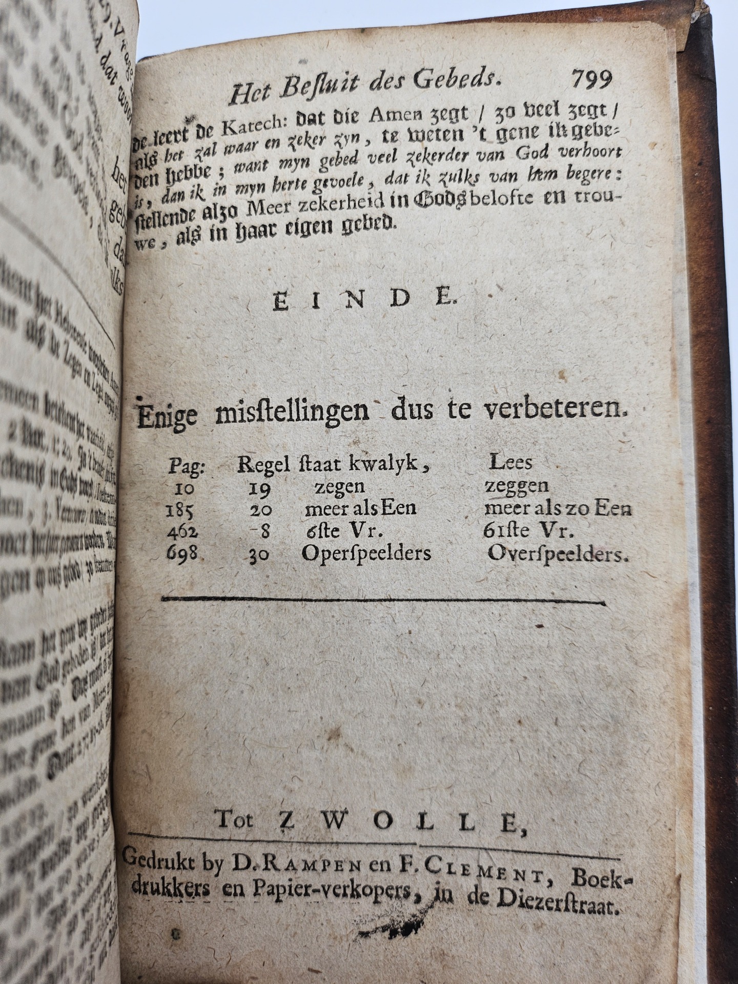 De Vernieude Schole van Christus. Waar in, door Vragen en Antwoorden de gansche Belydenis van de Gereformeerde Godsdienst, beknoptelyk voorgestelt, en volgens den draad van de Heidelbergse Katechismus, duidelyk verklaart, en uit de H. Schrift bevestigt word. Dezen zevenden Druk naaukeurig overzien, merkelyk vermeerdert, en veel verbetert, en deswegen zeer bekwaam, om in alle Christelyke Huisgezinnen, en Kerkelyke Katechizatien gebruikt te worden. - Afbeelding 4