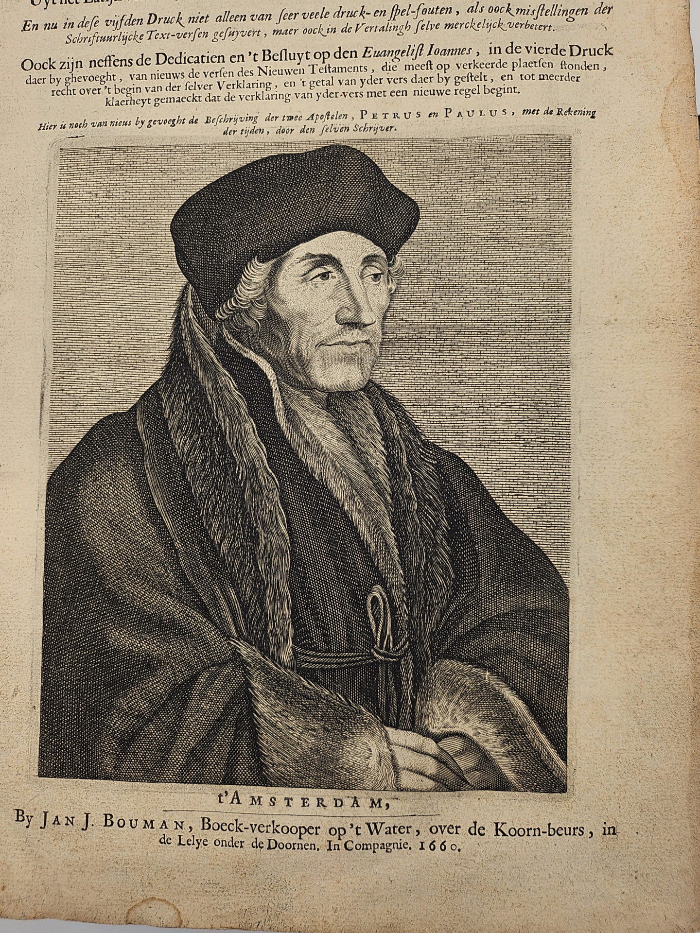 Erasmus' verklaring van het Nieuwe Testament in een fraaie band - Imagen 4