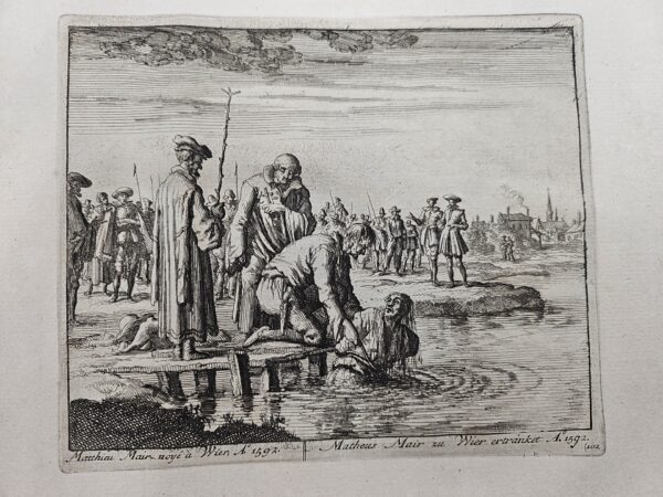 A suite of prints, representing the various martyrdoms, first produced for the MM by T.J. van Braght and now expanded - Image 9