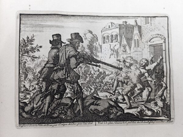 A suite of prints, representing the various martyrdoms, first produced for the MM by T.J. van Braght and now expanded - Image 11