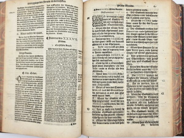 A rare Dutch edition of Bugenhagen's Latin Psalter with Bucer’s German translation and commentary. - Afbeelding 7