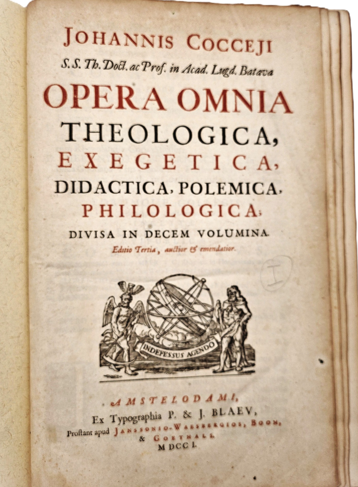 Most authoritative, third edition of Coccejus's collected works, edited posthumously. - Image 2