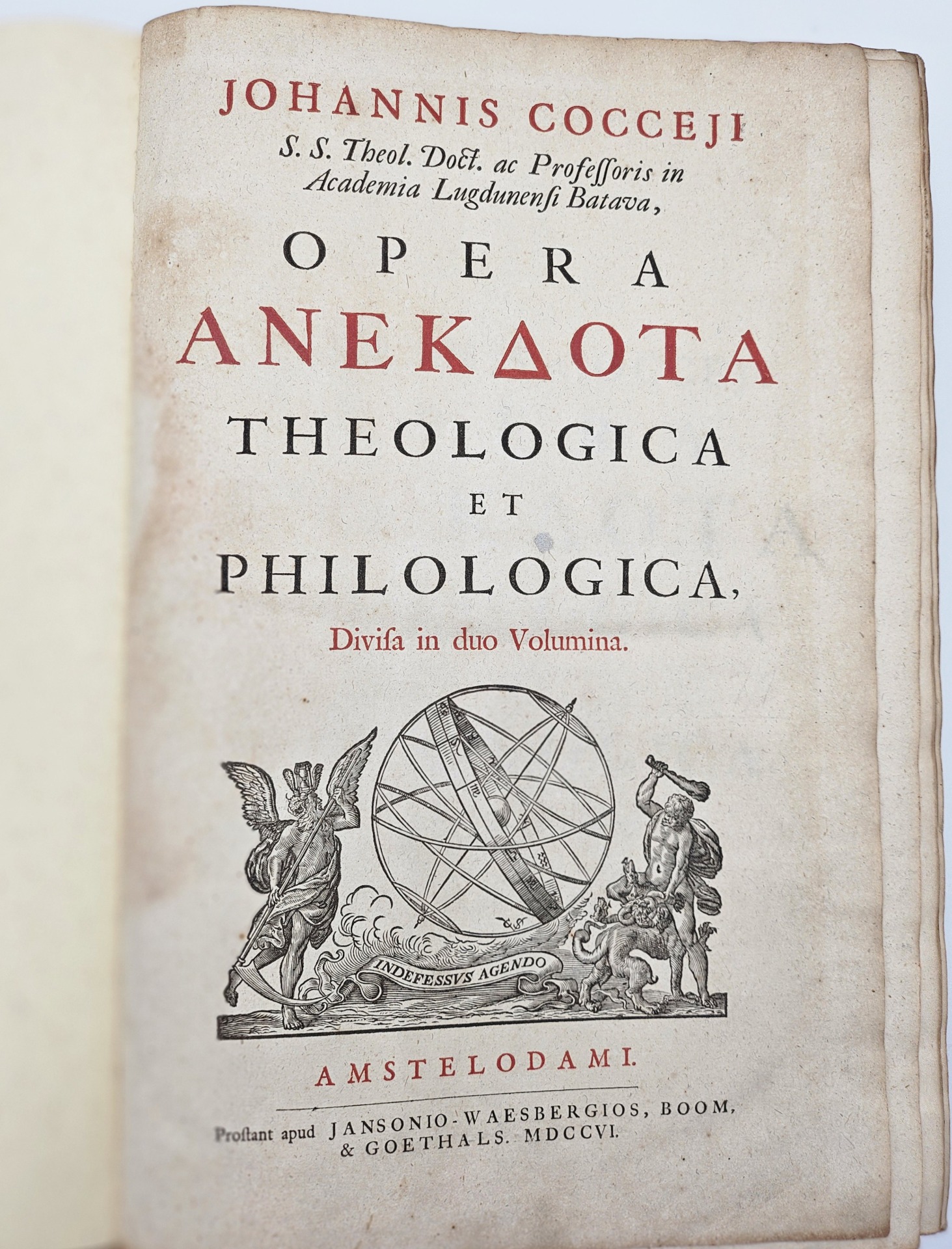 Most authoritative, third edition of Coccejus's collected works, edited posthumously. - Image 3