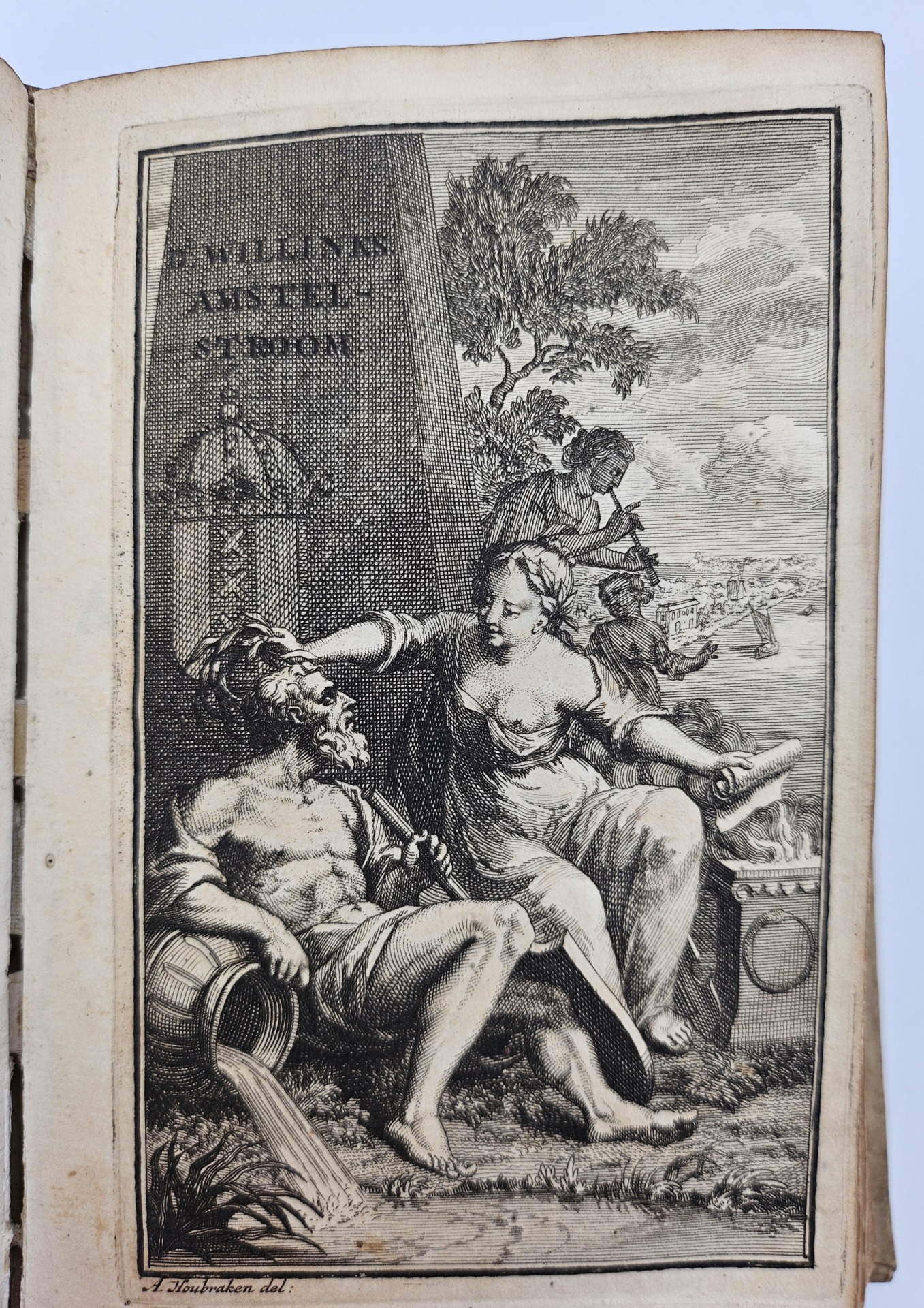 Amsteldamsche Tempe, of Nieuwe plantagie begrepen in twee boeken. Nevens den Amstelstroom. Met kopere Platen. WAARBIJ: Bloemkrans van Christeyke Liefde- en Zeededichten. WAARBIJ: Christelyke Gezangen. - Afbeelding 4