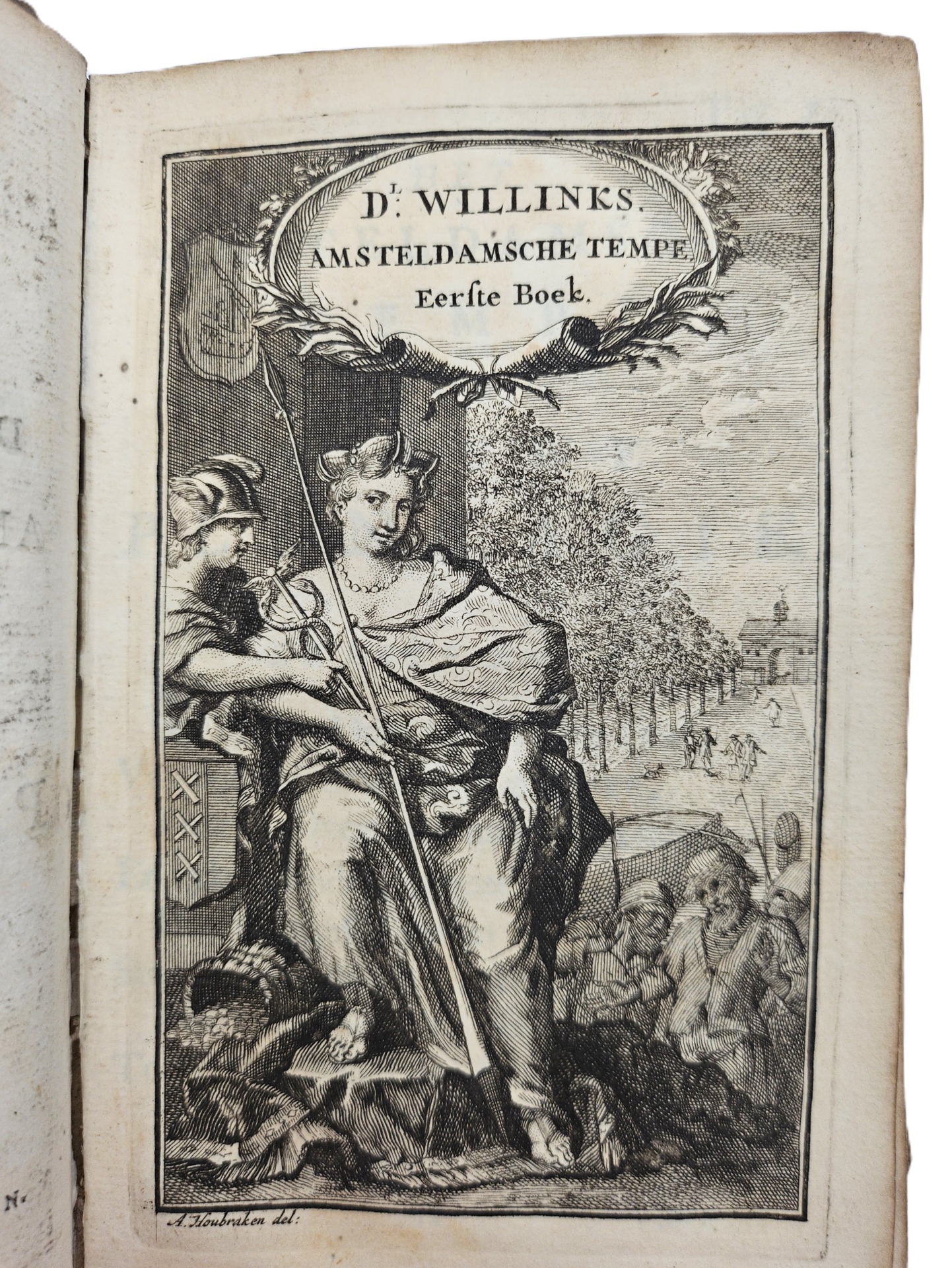 Amsteldamsche Tempe, of Nieuwe plantagie begrepen in twee boeken. Nevens den Amstelstroom. Met kopere Platen. WAARBIJ: Bloemkrans van Christeyke Liefde- en Zeededichten. WAARBIJ: Christelyke Gezangen. - Afbeelding 6