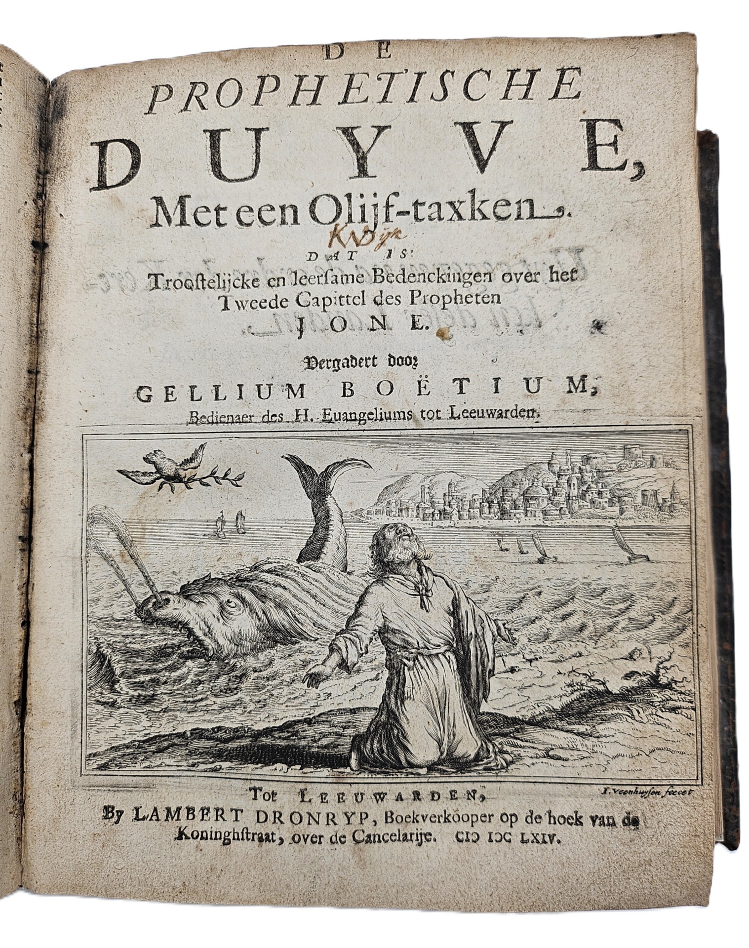 De Prophetische Duyve met een Olijf-taxken. Dat is: Troostelijcke en leersame Bedenckingen over het Eerste Capittel des Propheten Jone. WAARBIJ: De Prophetische Duyve met een Olijf-taxken. Dat is: Troostelijcke en leersame Bedenckingen over het Tweede Capittel des Propheten Jone. - Afbeelding 7