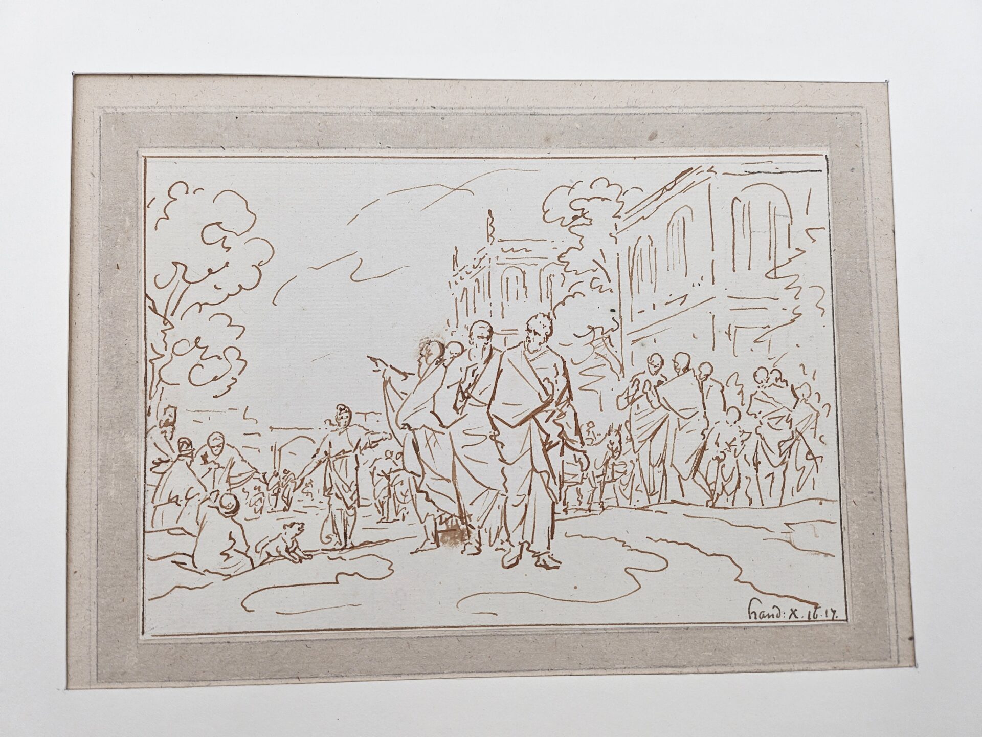 A rare and characteristic example of Luyken’s biblical iconography. / Paulus en de waarzeggende slavin in Filippi, ca. 1711