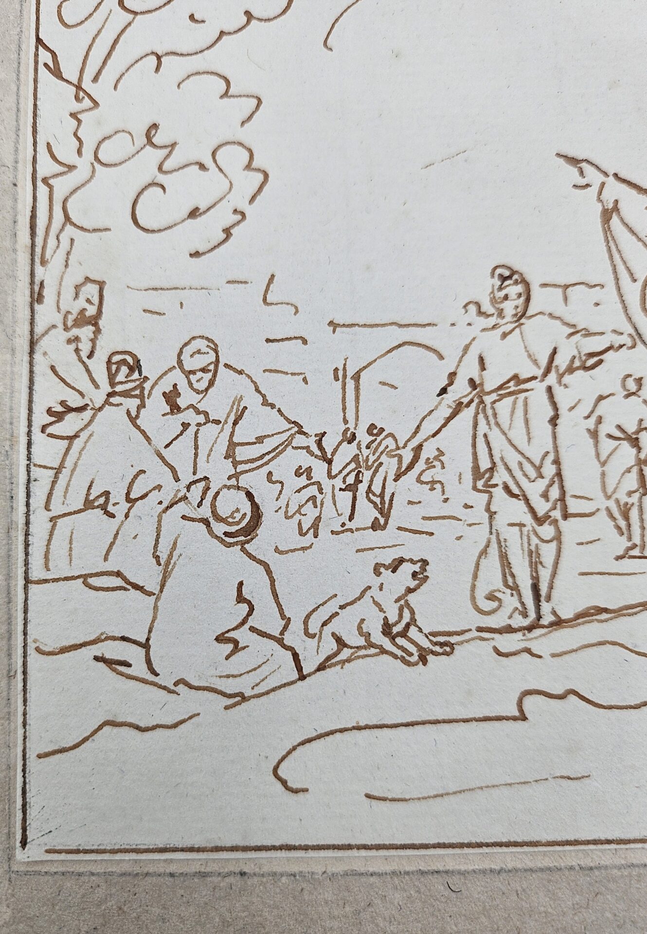 A rare and characteristic example of Luyken’s biblical iconography. / Paulus en de waarzeggende slavin in Filippi, ca. 1711 – Bild 3