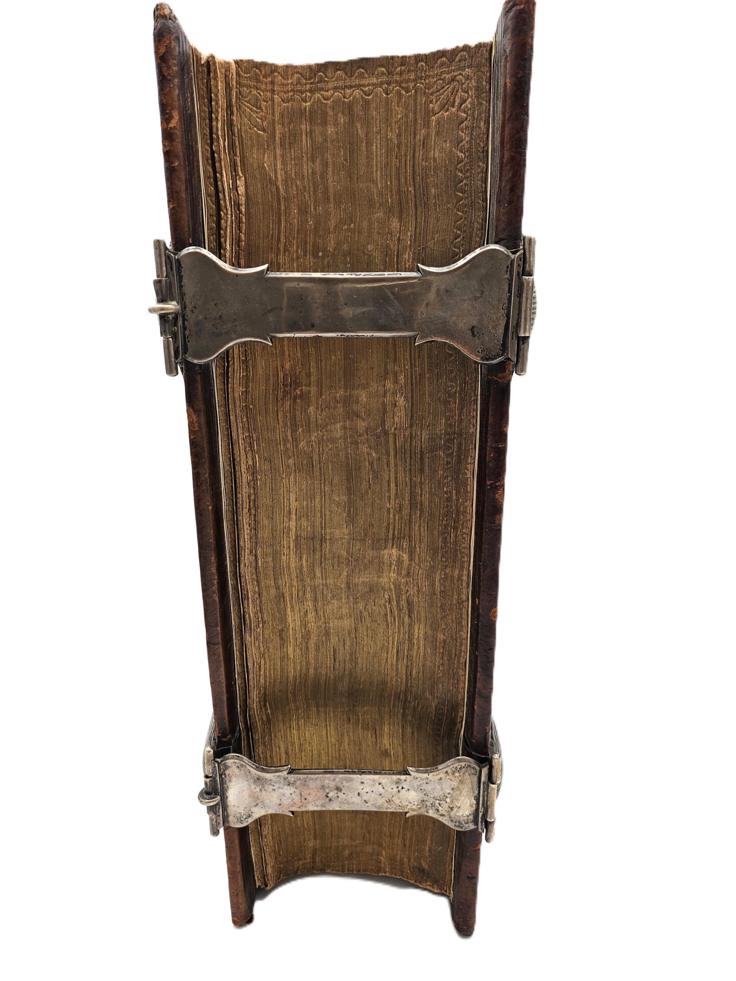 Dutch States-Bible, with silver clasps in the shape of a large shell and 252 engravings. – Bild 4
