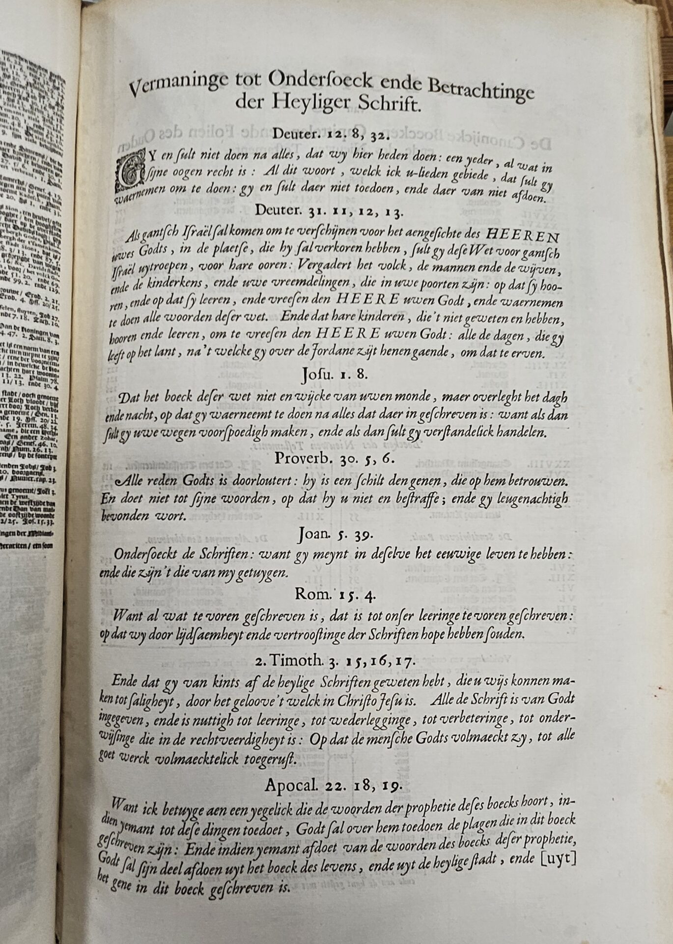 Dutch States-Bible, with silver clasps in the shape of a large shell and 252 engravings. – Bild 18