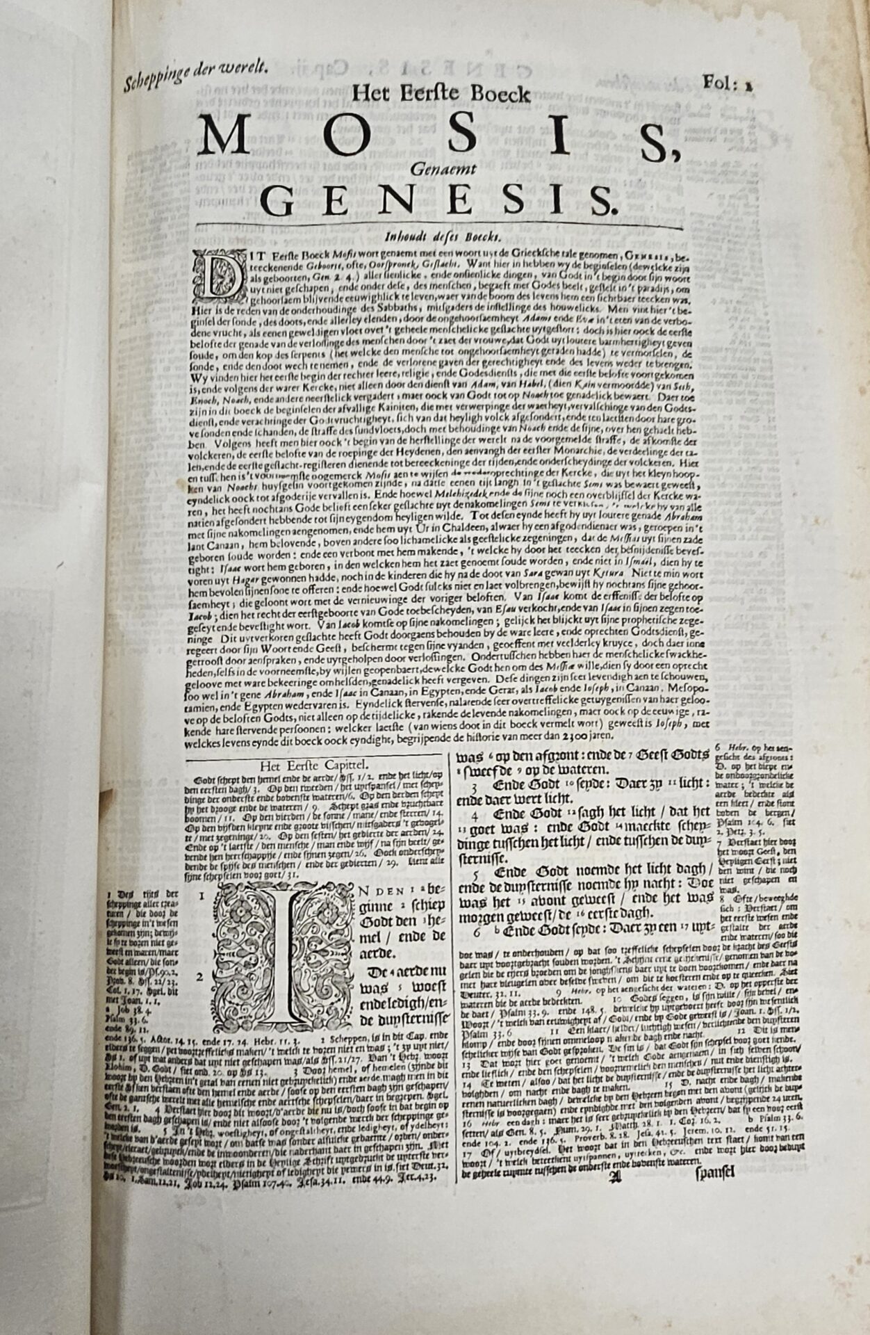Dutch States-Bible, with silver clasps in the shape of a large shell and 252 engravings. – Bild 13