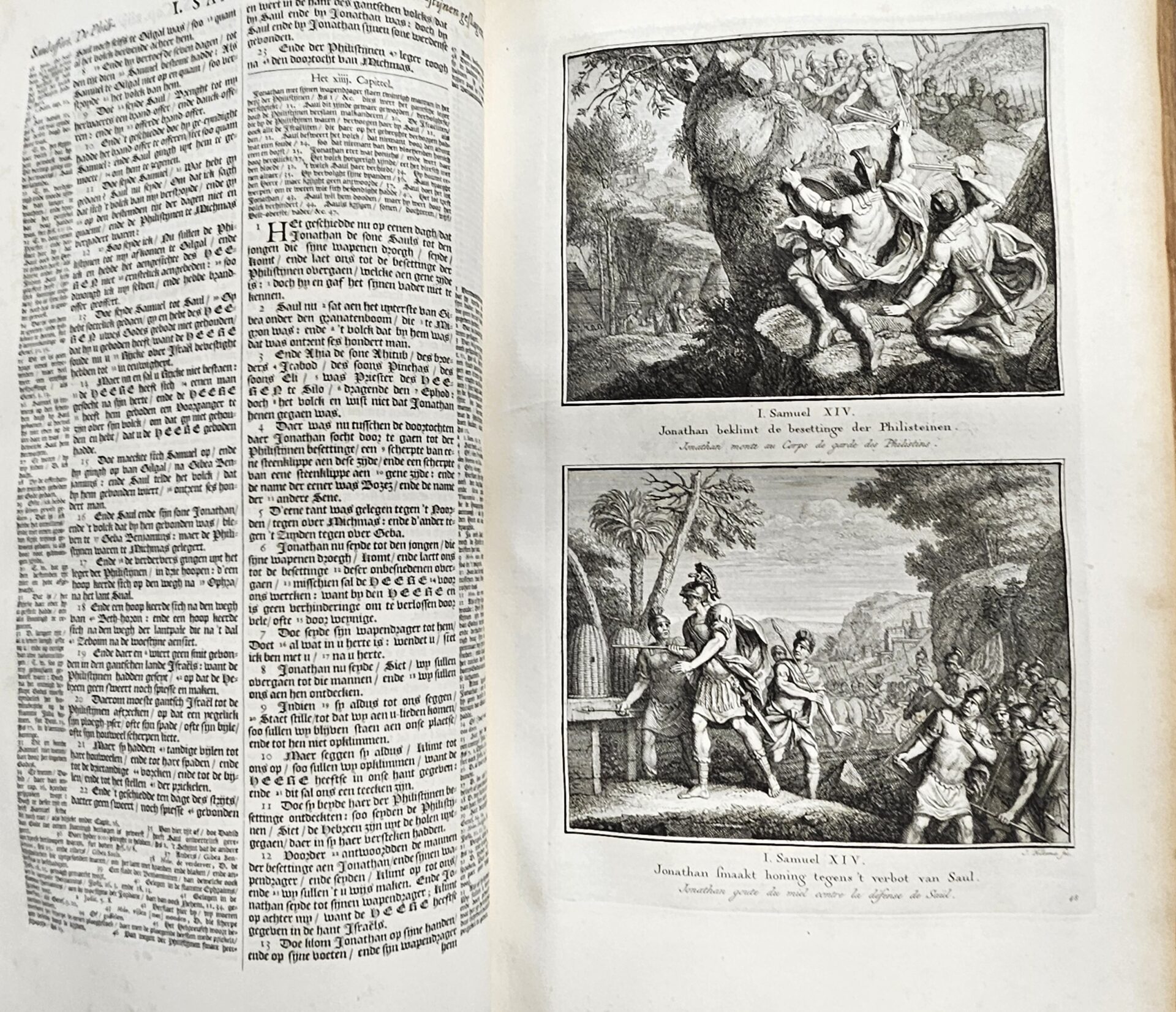 Dutch States-Bible, with silver clasps in the shape of a large shell and 252 engravings. – Bild 20